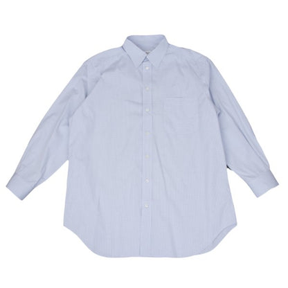 ARMANI COLLEZIONI Cotton Graph Check Shirt Blue Size 42