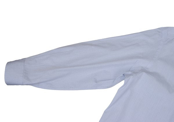 ARMANI COLLEZIONI Cotton Graph Check Shirt Blue Size 42