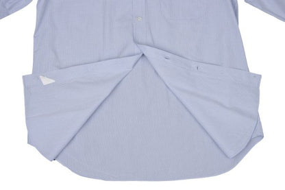 ARMANI COLLEZIONI Cotton Graph Check Shirt Blue Size 42