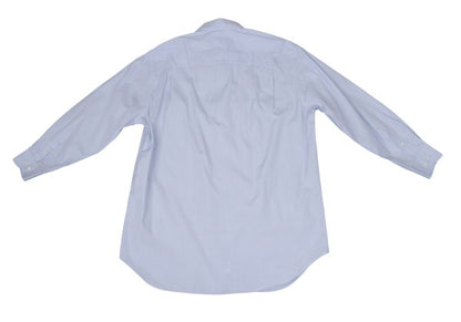 ARMANI COLLEZIONI Cotton Graph Check Shirt Blue Size 42