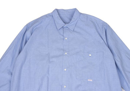 Papas Blue Puppytooth Cotton Shirt Size L