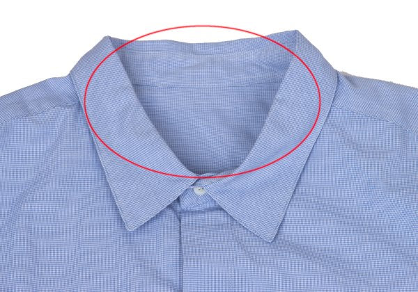 Papas Blue Puppytooth Cotton Shirt Size L