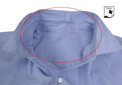 Papas Blue Puppytooth Cotton Shirt Size L