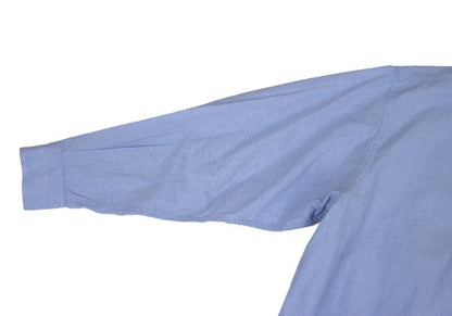 Papas Blue Puppytooth Cotton Shirt Size L