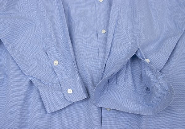 Papas Blue Puppytooth Cotton Shirt Size L