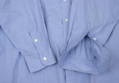 Papas Blue Puppytooth Cotton Shirt Size L