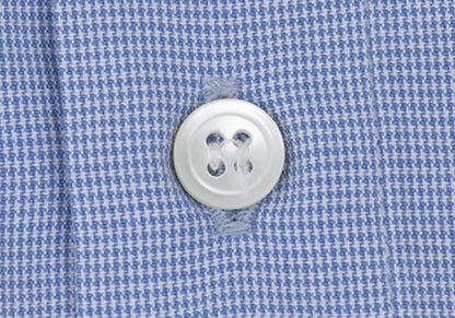 Papas Blue Puppytooth Cotton Shirt Size L