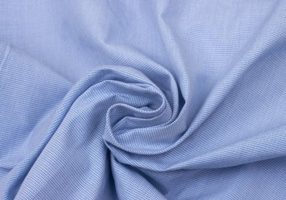 Papas Blue Puppytooth Cotton Shirt Size L