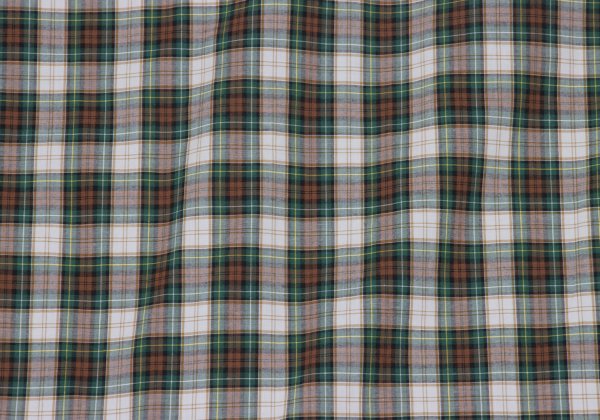 Papas Green Check Cotton Shirt Size L
