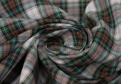 Papas Green Check Cotton Shirt Size L