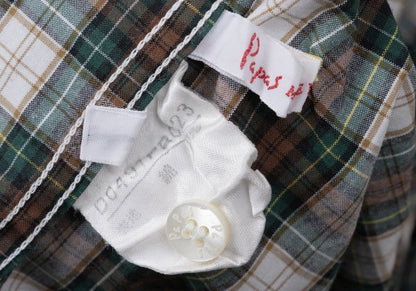 Papas Green Check Cotton Shirt Size L