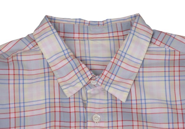 Papas Pink Plaid Cotton Long Sleeve Shirt Size L