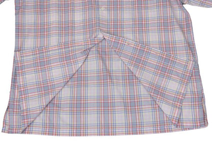 Papas Pink Plaid Cotton Long Sleeve Shirt Size L