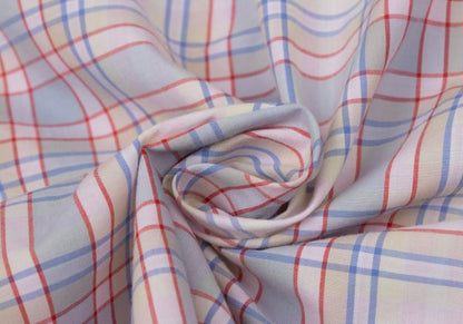 Papas Pink Plaid Cotton Long Sleeve Shirt Size L