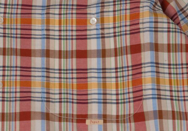 Papas Check Cotton Shirt Multi Size L