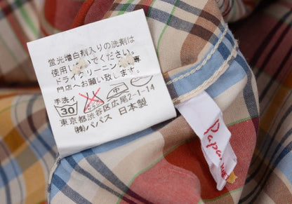 Papas Check Cotton Shirt Multi Size L