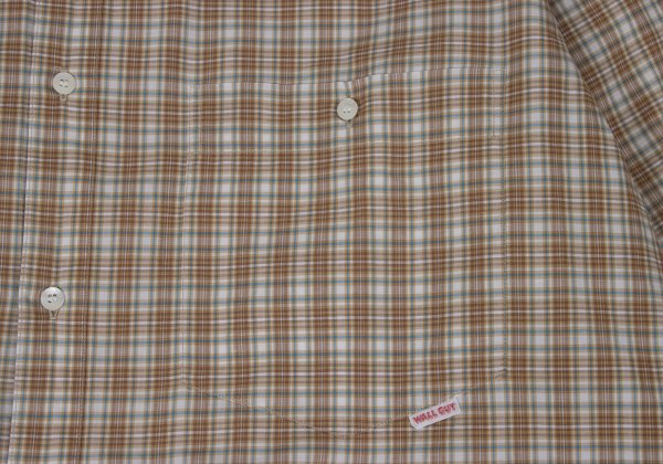 Papas Check Button Down Cotton Shirt Brown Multi Size L