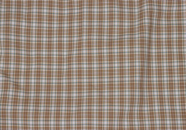 Papas Check Button Down Cotton Shirt Brown Multi Size L