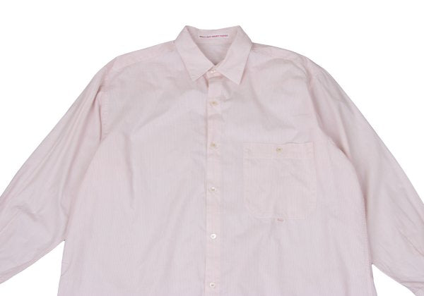 Papas Red Pinstripe Cotton Long Sleeve Shirt Size L