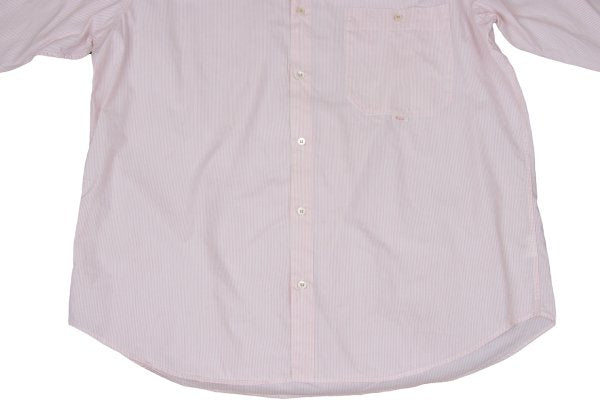 Papas Red Pinstripe Cotton Long Sleeve Shirt Size L