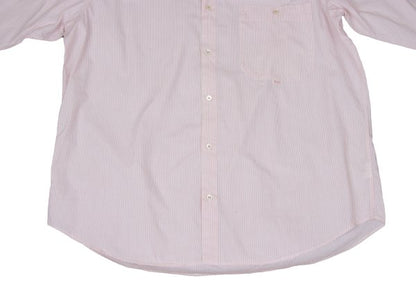 Papas Red Pinstripe Cotton Long Sleeve Shirt Size L