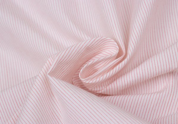 Papas Red Pinstripe Cotton Long Sleeve Shirt Size L