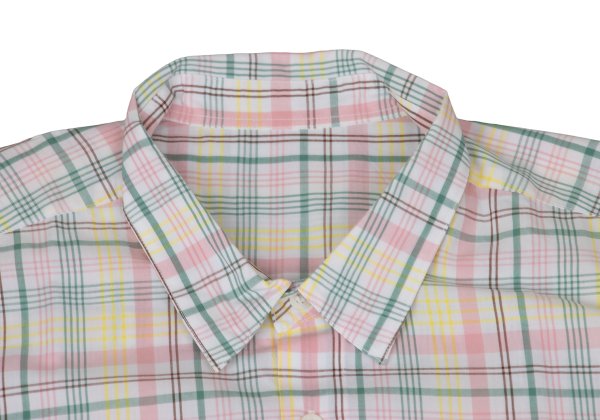 Papas Check Cotton S/S Shirt White Multi Size L