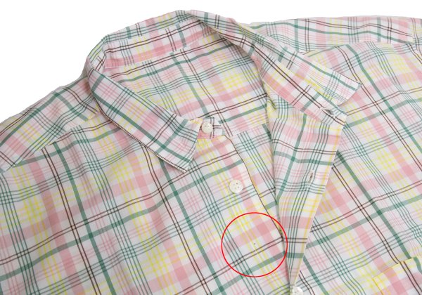 Papas Check Cotton S/S Shirt White Multi Size L