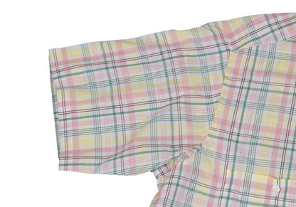 Papas Check Cotton S/S Shirt White Multi Size L