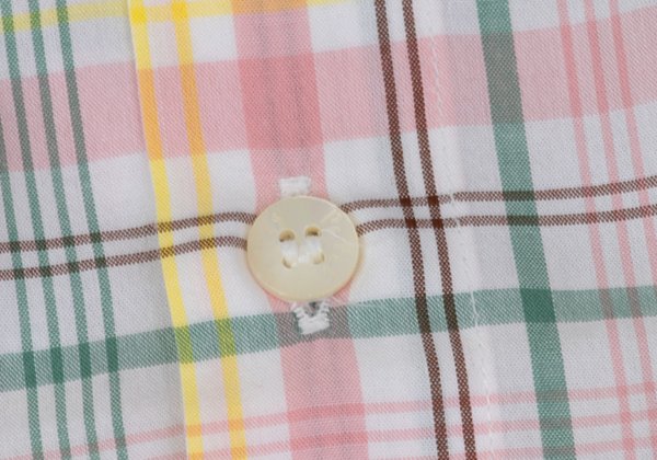 Papas Check Cotton S/S Shirt White Multi Size L