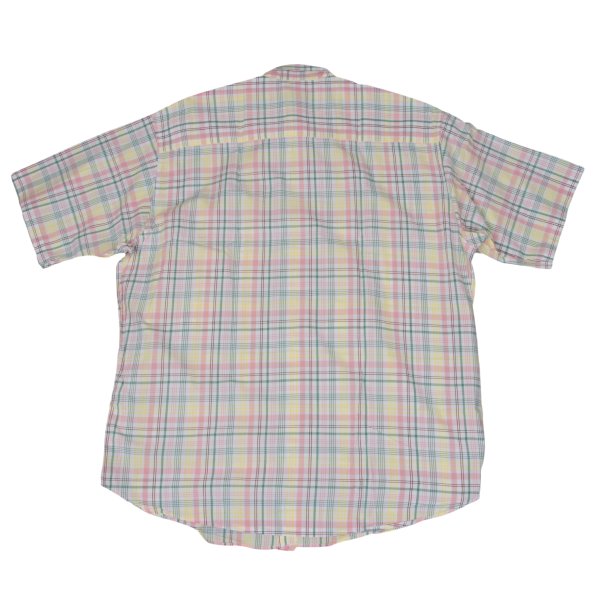 Papas Check Cotton S/S Shirt White Multi Size L