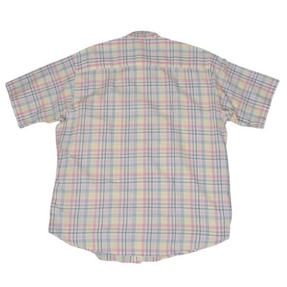 Papas Check Cotton S/S Shirt White Multi Size L