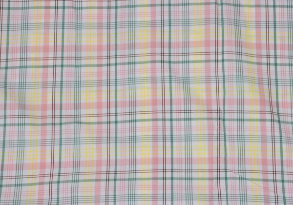 Papas Check Cotton S/S Shirt White Multi Size L