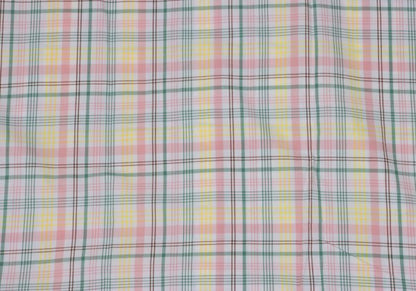 Papas Check Cotton S/S Shirt White Multi Size L