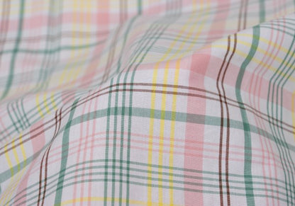 Papas Check Cotton S/S Shirt White Multi Size L