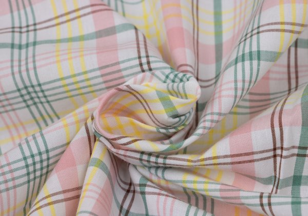 Papas Check Cotton S/S Shirt White Multi Size L
