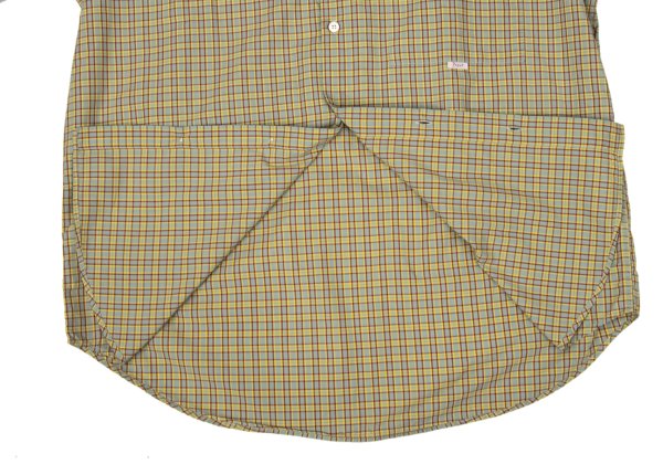 Papas Blue Plaid Cotton Short Sleeve Shirt Size L