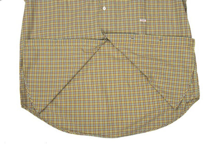 Papas Blue Plaid Cotton Short Sleeve Shirt Size L