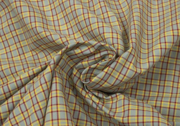 Papas Blue Plaid Cotton Short Sleeve Shirt Size L