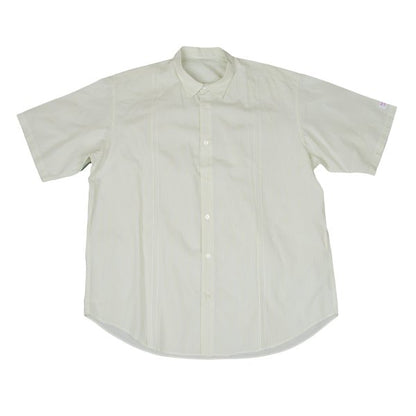 Papas Green Stripe Cotton Short Sleeve Shirt Size L
