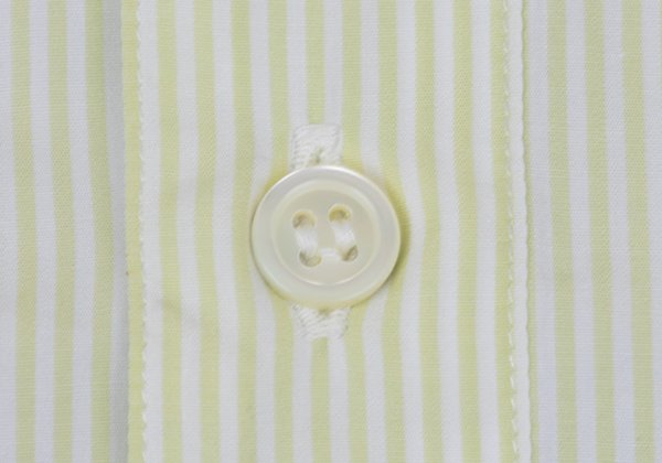 Papas Green Stripe Cotton Short Sleeve Shirt Size L