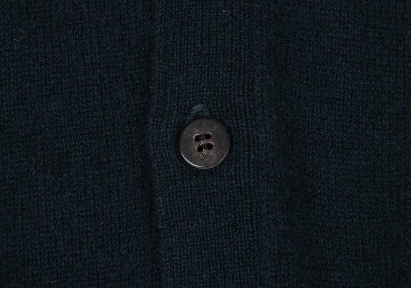Papas Wool Cashmere Embroidered Logo Knit Vest Navy Size L