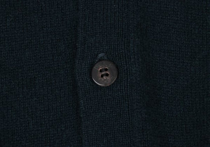 Papas Wool Cashmere Embroidered Logo Knit Vest Navy Size L