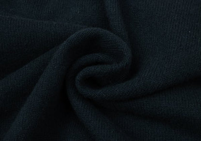 Papas Wool Cashmere Embroidered Logo Knit Vest Navy Size L