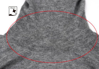 L'EQUIPE YOSHIE INABA Drape Neck Brushed Sweater Gray Size M