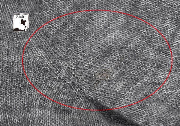 L'EQUIPE YOSHIE INABA Drape Neck Brushed Sweater Gray Size M