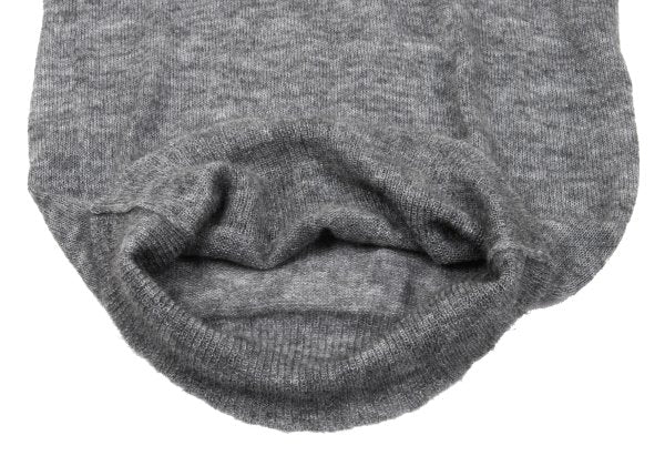 L'EQUIPE YOSHIE INABA Drape Neck Brushed Sweater Gray Size M