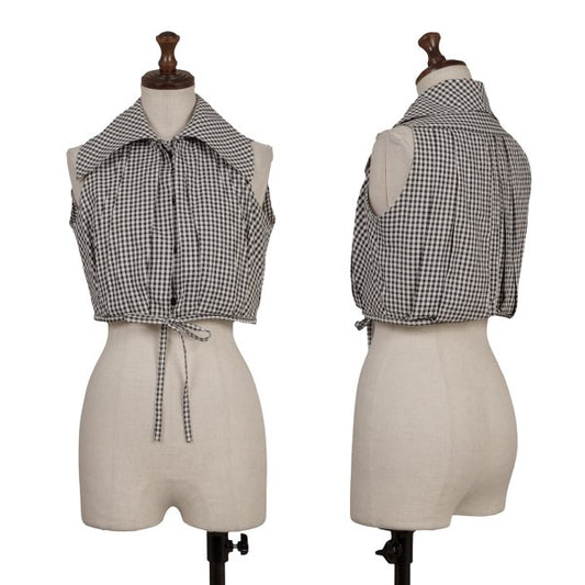 Vivienne Westwood Gold Label Gingham Blouse Black Size 10