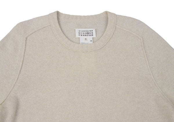 Maison Martin Margiel Wool Elbow Stitch Sweater Beige Size S