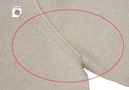 Maison Martin Margiel Wool Elbow Stitch Sweater Beige Size S